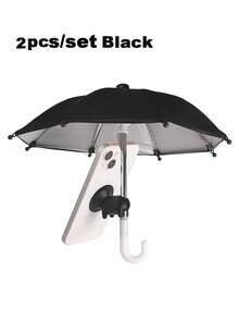 2件套手机遮阳伞，防紫外线手机遮阳伞 - 可调节可爱支架，带吸盘，户外防眩光手机遮阳罩，旅行必备 - 彩色 - 查看 4