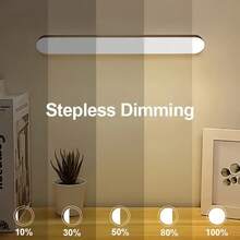 30cm LED Cabinet Light Strip, 3 Color Modes Dimmable, USB Rechargeable, Suitable For Mirror, Kitchen, Wardrobe, Bedside, Desk, Home Use - Mirror Light - View 3