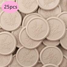 25/50/100张橄榄枝/迷迭香图案自粘蜡封贴纸，非常适合用于礼品包装、婚礼请柬、情人节、圣诞节等场合。 - 蠟標 - 查看 12
