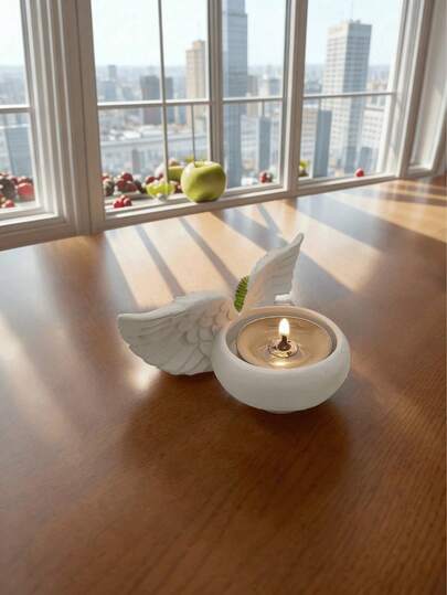 1pc Wing Shaped Candle Holder, Suitable For Living Room, Bedroom, Rooms, Home Decor, Kitchen, Office Decoration,Gifts Birthday Graduation