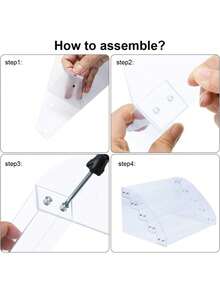 1pc 5-Tier Large Capacity Storage Rack, Cosmetic Organizer Shelf - Clear - View 12