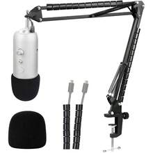 Blue  Mic Stand With Pop Filter - Suspension Microphone Boom Arm Stand With Mic Cover Compatible With Blue  Pro By YOUSHARES - Mic_Stand - View 1