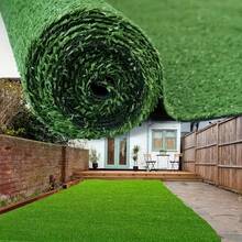 Artificial Turf For Outdoor Garden Decor, Economic Indoor/Outdoor Synthetic Grass Mat, Suitable For Garden, Lawn, Yard, Balcony And Landscape, Durable Plastic Material, Natural Green Color, Ideal For Home Decor And Outdoor Spaces - Lawn - View 3