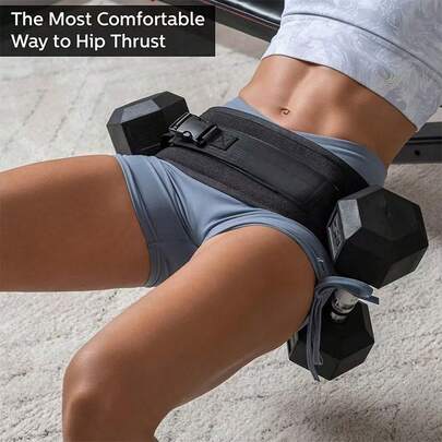 1 pieza Cinturón de peso para la cintura, mancuerna, equipo de fitness para mujeres, cinturón de soporte para ejercicio de puente glúteo, accesorios de fitness adecuados para yoga y entrenamiento de fuerza, diseño ergonómico con agarre texturizado, equipo de gimnasio en casa para entrenamiento de Body completo, accesorios de fitness, equipo de entrenamiento de moda, duradero, color de dopamina. Adecuado para principiantes, equipo de fitness unisex, adecuado para uso en el gimnasio/hogar. Diseño acolchado, entrenamiento de músculos de los brazos, mancuerna de yoga mini