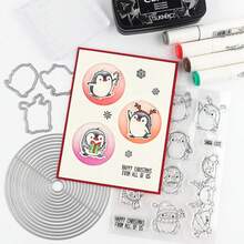 Troqueles de corte de metal, que incluyen rectángulo, óvalo, círculo, cuadrado, corazón y otros estilos básicos anidados, adecuados para hacer tarjetas hechas a mano, contabilidad, manualidades DIY - plata - Ver 4