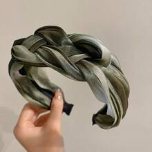 1件优雅渐变闪光编织发箍，多功能奢华轻盈宽边发箍发带 - 彩色 - 查看 13