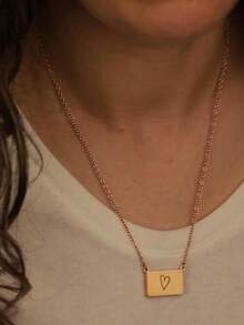 Custom Photo Locket Necklace, Custom Engraved Picture Locket, Photo Necklace, Photo Jewelry, Personalized Valentines Gift For Wife Girl Friend - Multicolor - View 6