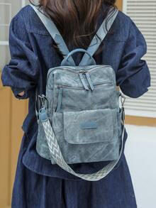 皮革纹理 | 双扣装饰 实用大容量 解锁都市通勤经典美学 可调节肩带提手，日常出行和短途旅行的多功能伴侣 两种携带方式 可调节减压肩带贴合肩部曲线，顶部提手短小便携，通勤和商务旅行可自由切换 大容量收纳 - 彩色 - 查看 12