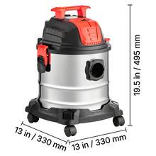 Shop Vac, 5.8 Gallon Wet Dry Shop Vacuum, 4 Peak HP With One-Button Self-Cleaning, Dual-Filter, 900W Input Power, 1.25in X 7ft Hose, 9.8ft Cord, Metal Tank For Jobsite, Workshop, Garage, Home - Xem 11