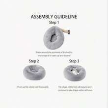 柔软毛绒圆形宠物床 - 舒缓窝，适合小型/中型犬猫。蓬松柔软的面料：提供舒适温暖的休息空间，缓解宠物焦虑。圆形窝状设计：符合宠物蜷缩的习惯，增强安全感。耐用且易于清洁：适合家庭客厅/卧室。舒适放松的宠物寝具！ - 卡其色 - 查看 6