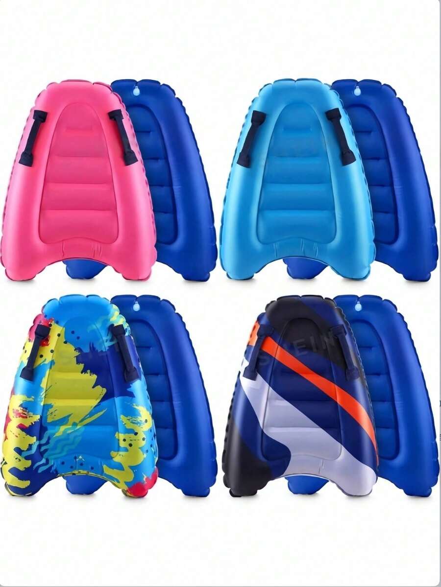 Inflatable Surfboard With Handle, Beach Floating Surfboard, Lightweight & Portable, Water Sports, Pool Inflatable Surfboard, Adult Summer Beach Surfing Swimming Board, 5 Styles, Beach Essential, Beach Accessories