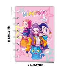 1/2/3pcs KPOP Girl Group Spiral Notebook, A7 Spiral Notebook, Student Memo Pad, Portable Memo Book, Notebook, Memo Pad, Back To School Student Stationery - Rectangle - View 3