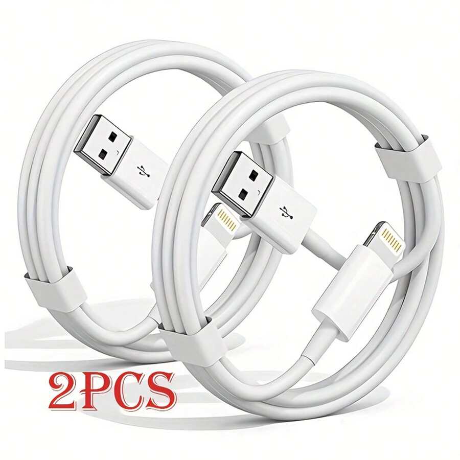 5入/2入/1入 20W USB 轉 Lightning 快充數據線 3.3英呎/100公分 車用 Apple CarPlay 線，高效數據傳輸線 兼容 14/13/12/11/ Pro Max Plus 系列 - 白色 - 白色 - 查看 1