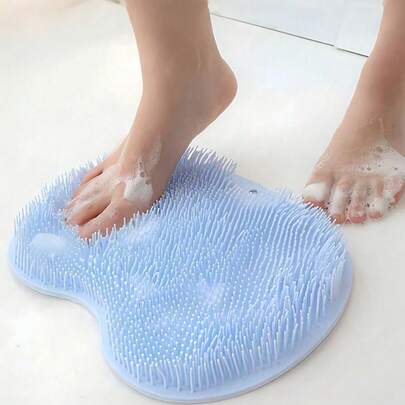 Bộ 3 miếng/1 miếng tẩy tế bào chết cho chân, dụng cụ chà chân khi tắm, thảm massage chân, thảm lót chân phòng tắm, bàn chải chân có cốc, thích hợp cho phòng tắm, nhà vệ sinh, vòi sen, ký túc xá, món quà tuyệt vời cho bạn trai, bạn gái, mẹ, trang trí phòng tắm, dụng cụ vệ sinh, chăm sóc da, đồ dùng thiết yếu trong nhà.