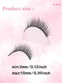 7对自然短款假睫毛，打造自然妆效，轻盈纤长，宛若天生。 - 黑色 - 查看 11
