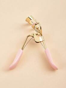 1PC Retro Romantic Rose Gold Eyelash Curler - Alloy Lash Curler With Faux Pearl & Vintage Coin Pendants, Sweet Decorative Makeup Tool For Daily Wear, Dating, Casual Outings, Birthday Gifts For Students, Friends & Coworkers - Hồng - Xem 3
