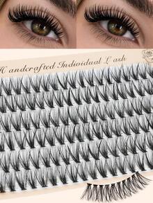 120pcs Eyelash Clusters, 20D Faux Mink Lash Extensions, C Curl 10mm 0.07 Thickness, Portable & Easy To Use, Suitable For Girls To Enlarge Eyes - C - View 1