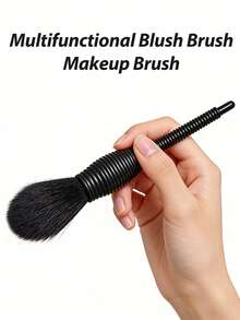 1pc NARS Mini Blush Brush, Multi-Function Makeup Brush, Suitable For Blending Powder Blush, Also For Other Uses, Lightweight And Compact - 白色 - 查看 1