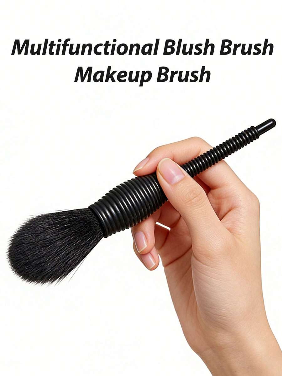 1pc NARS Mini Blush Brush, Multi-Function Makeup Brush, Suitable For Blending Powder Blush, Also For Other Uses, Lightweight And Compact - 白色 - 查看 1