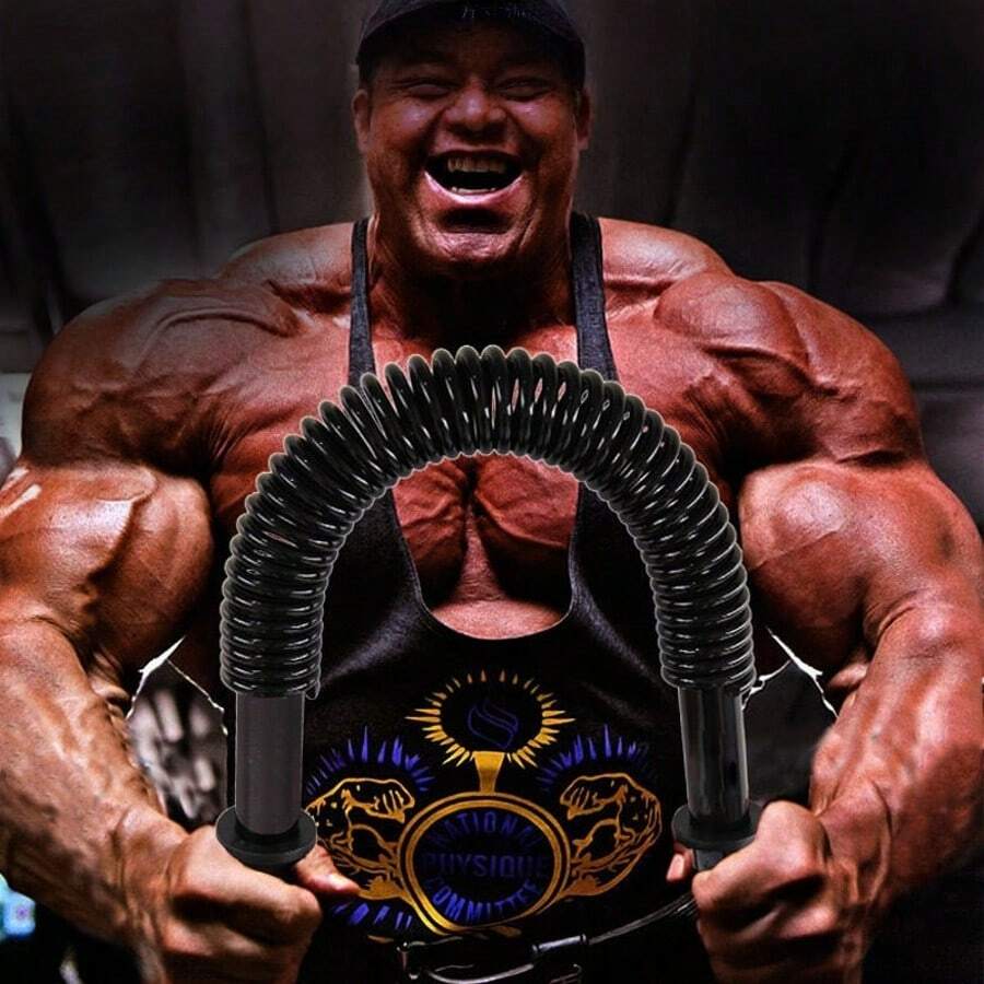 20/50kg Home Fitness Arm Strength Trainer - Use This Spring-Loaded Arm Strength Bar To Enhance Arm And Chest Muscle Strength - Multicolor - View 1