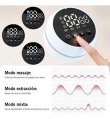 Extractor De Leche Eléctrico Manos Libres 3 Modos 12 Niveles - Rosa Pálido - Ver 2