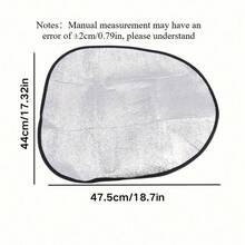 1pc Foam Car Steering Wheel Cover, Sun Shade, Heat Insulation, Anti-Scald Steering Wheel Protector - 1pc Steering Wheel Sun Visor Cover - View 4