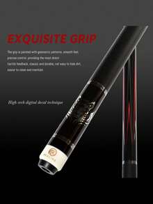 okhealing 1/2 Split Billiard Cue Stick Pro Taper Carbon Fiber Pool Cue 11.8mm Tip Length 147cm/58in Radial Pin Or 3*8-8 Joint 19Oz Can Install Weight Screws, Tiger Design - Tiger - View 5