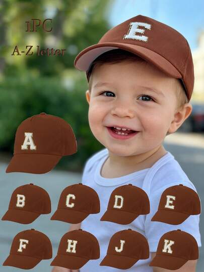 1pc Adjustable Letter Print Baseball Cap, Baby/Toddler Sun Hat, Casual Sports Hat, Suitable For Princess Girls Travel Outdoor Daily Use Birthday Gift