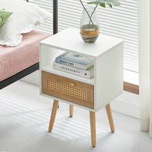 Nightstands - White+Natural + MDF - View 9
