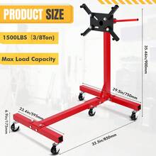 Cavalletto di supporto - | Rosso | 1500 libbre - Visualizzare 3