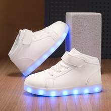 Giày phát sáng thời trang Xuân Thu, Giày thể thao LED cá tính, Giày chạy bộ phát sáng ban đêm, Giày thể thao ngoài trời cho thanh thiếu niên, Quà tặng chất lượng cao cho người trẻ tuổi, Quà sinh nhật cho thiếu niên. Chất liệu: - trắng - Xem 28