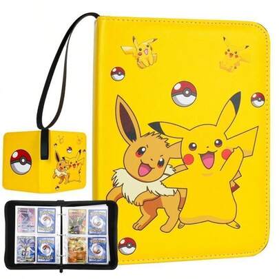 pokemon Pokémon Card Storage Box, 4-Slot Card Collector Album, Can Hold Up To 240 Cards Of Various Types