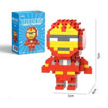 Bộ xếp hình mini siêu anh hùng Marvel, đồ chơi xếp hình Người Nhện phiên bản Q, khối xếp hình nhân vật phim hoạt hình, đồ chơi sưu tầm, đồ trang trí bàn làm việc, quà tặng cho người hâm mộ Marvel, quà tặng theo chủ đề tiệc tùng và quà sinh nhật. - Nhiều màu - Xem 4