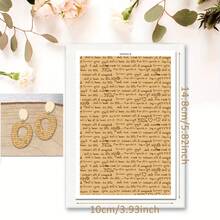 Cute Flower Dragonfly Bird Clay Transfer Paper Making Soft Ceramic Earrings Polymer Clay Water Transfer Paper For Jewelry DIY Craft Supplies - 1Pc - View 17