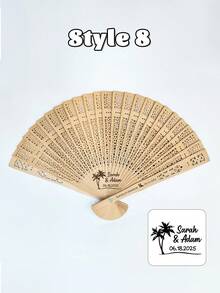 Personalized Wedding Hand Fan, Engagement Gift, Bride Gift, Party Favors, Groomsman Gift, Thank You Gift, Wholesale Personalized Wedding Guest Gifts Hand Fan - Multicolor - View 40