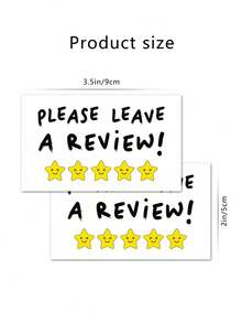 50 PCS Customer Appreciation Cards, Mini Business Thank-You Cards, With "Please Leave A Review" Message In English, Suitable For Small Businesses, Individual Stores, And Online Stores. - Loyalty Card - View 9
