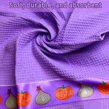 Fashionable Fruit Print Cotton And Polyester Tea Towel Wholesale Tea Table Absorbent Cleaning Waffle Cloth Suitable For Tea Set Cleaning(34*60cm) - Multiple Styles - View 7