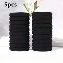 5/10/20/30/40pcs Thick & Wide Seamless Hair Ties, Elastic Hair Ties: Large, Soft, Stretchy Hair Ties - High Elasticity Ponytail Holders, Non-Slip Design, Soft & Comfortable - Basic Hair Ties For All Hairstyles, Women Hair Accessories, Hair Scrunchies Head Accessories Gym Sport Running Outfit Rubber Bands Hair Rope Beauty Home Bedroom Decor - Multicolor - View 11