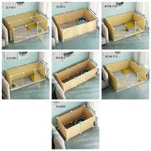 DIY Interlocking Pet Fence For Small Dogs, Guinea Pigs, Mini Rabbits, Kittens, Puppies, Small Animals Safety Barrier - Multicolor - View 5