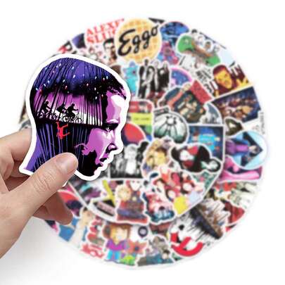 Hasbro 50pcs TV Series Character Stickers, Waterproof PVC Material, Cool Personalized Stickers, Fan Collection, New Year Gift, Valentine's Day Gift, Easter Gift