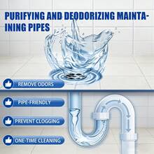 20 Tabletas Efervescentes para Desatascar Tuberías, una Solución Mágica para Inodoros y Desagües de Piso Obstruidos, Disuelve Rápidamente Sin Dañar las Tuberías, Adecuado Tanto para Desagües de Piso como Inodoros, Elimina Suavemente la Cal, Sin Dañar las Tuberías - 20 PIEZAS - Ver 4