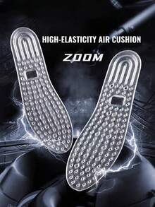 1 Pair TPU Inflatable Cushion Insoles, Shock Absorbing, Resilient, Flexible Foot Protection Pads - Clear - View 4