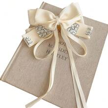 1pc Rhinestone Bow Ribbon Hair Claw Clip, 2025 New Elegant Hair Claw Hairpin Headpiece For Women, Hair Claws, Hair Slide, Hair Barrettes - Multicolor - View 4