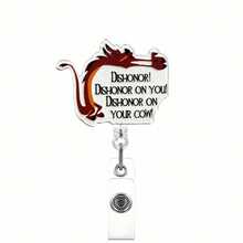 1pc DISCO Rotating Crocodile Clip Retractable ID Badge Holder Reel For Workplace - Multicolor - View 16
