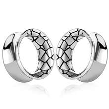 2PCS Unisex Retro 316L Stainless Steel Hammer Ear Tunnels Plugs Stretcher Studs Hip-Hop Punk Style Body Piercing Jewelry Women - Round-1 - View 13