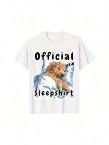 Pijama de perro Goldendoodle, camisón oficial para siestas, fabricado en EE. UU., 100% algodón suave, 220 g - Negro - Ver 2