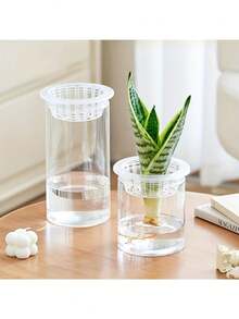 8pcs Planting Baskets, Hydroponic Vegetable Planting Baskets, Plastic Flower Pots, Suitable For Home Balcony Gardening And Nursery Hydroponics, Seedling Trays - A - View 10