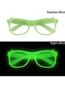 Set de 10 piezas de gafas de plástico luminosas que no requieren energía/Varios colores/Adecuadas para bares, KTV, bailes de graduación y accesorios fotográficos, regalos de fiesta y celebraciones festivas - Ver 6