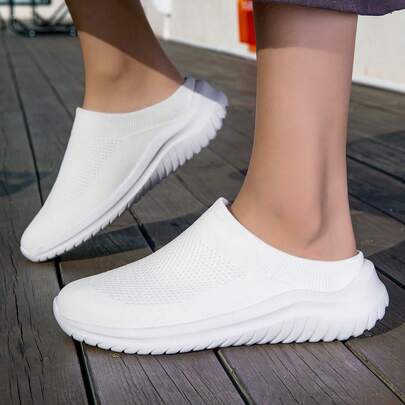 Casual Mesh Breathable Lightweight Running Shoes, Super Light Slip-On Sneakers