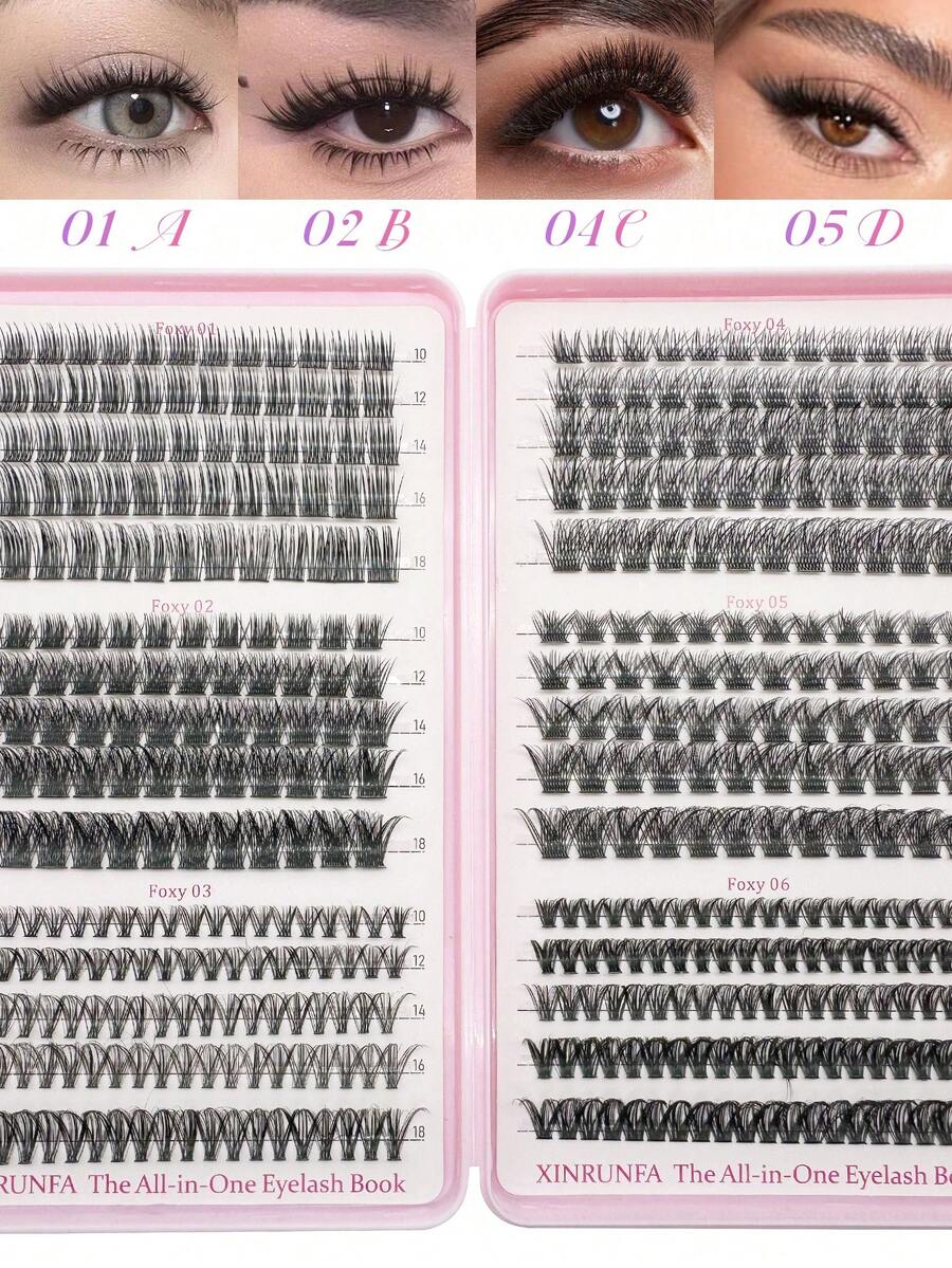 3 PiecesEyelash Kit: Faux Mink False Lashes (Natural/Volume) + Glue + Tweezers | Sensitive Eyes, Beginner-Friendly, Reusable - Black - View 1